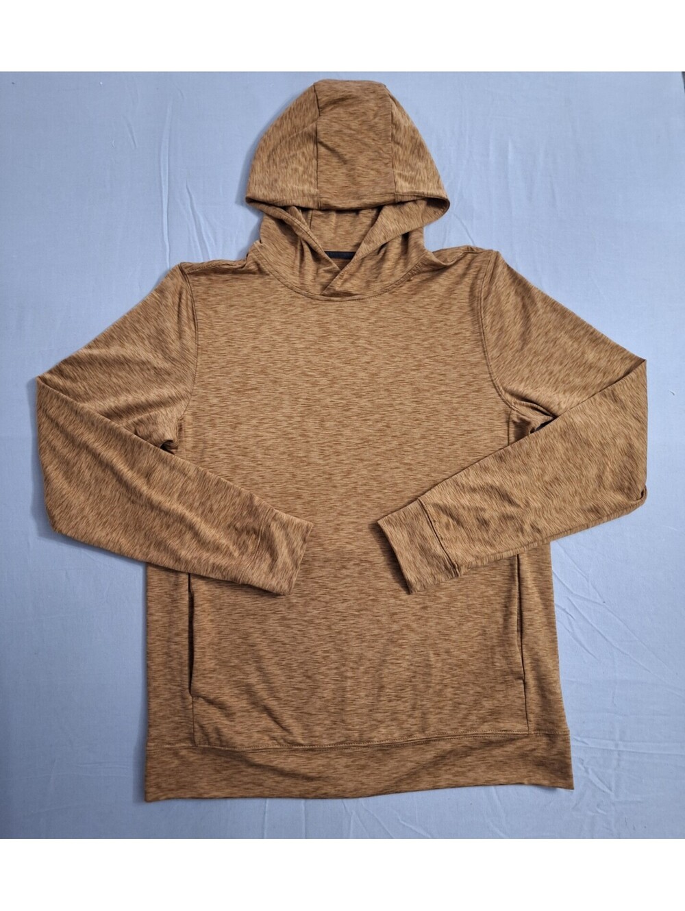 VRST Hoodie Mens Small Tobacco Heather R&R Jersey Performance Athletic Casual